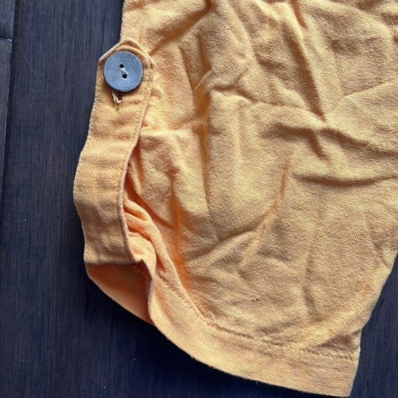 Jules & Leopold casual orange linen capris, 55% linen 45% rayon - Picture 4 of 6